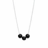 Three Wishes Wood Beads Minimalist Chain 18" Ladies Necklace, Necklaces, $ 19.99, A Moment Of Now™